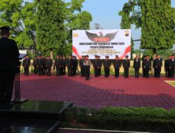 Kabag Ops Polres Pekalongan Pimpin Upacara Peringatan Hari Kesaktian Pancasila