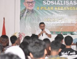 Kumpulkan Ratusan Pemuda, Anggota DPR RI Jaelani Sosialisasi 4 Pilar Kebangsaan di Kota Raha