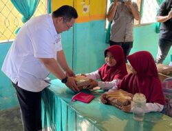Lanud Haluoleo Kendari-Kadin Sultra Distribusi Makan Siang Bergizi Gratis